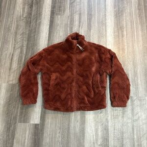 Urban Outfitters Burnt Orange Satin Lined Jacket